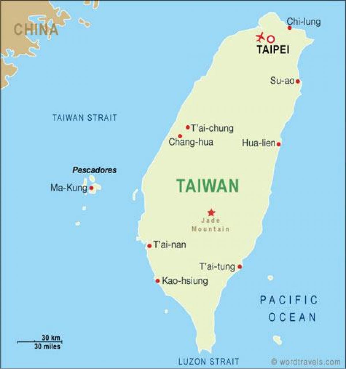 Taiwan taoyuan international airport kort