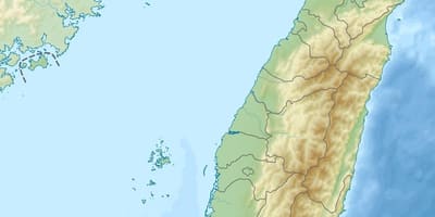 Kort over Taiwan øen