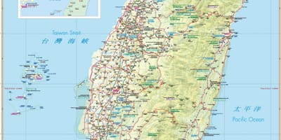 Kort over Taiwan tiltrækning