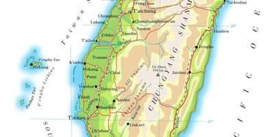 Taiwan motorvej kort