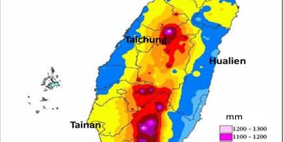 Kort over Taiwan klima