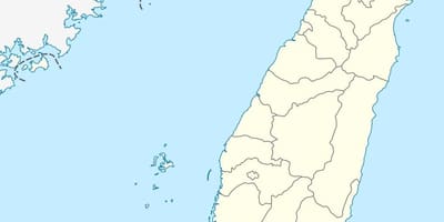 Kort over Taiwan vektor