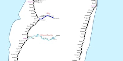 Kort over Taiwan lrt