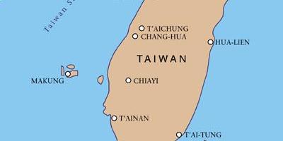 Taiwan international airport kort
