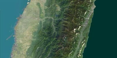 Kort over Taiwan satellit