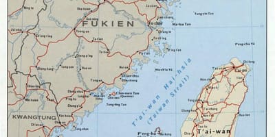 Kort over Taiwan-strædet